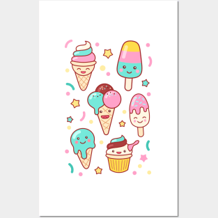 Ice Cream Emoji Mashup #3 Posters and Art